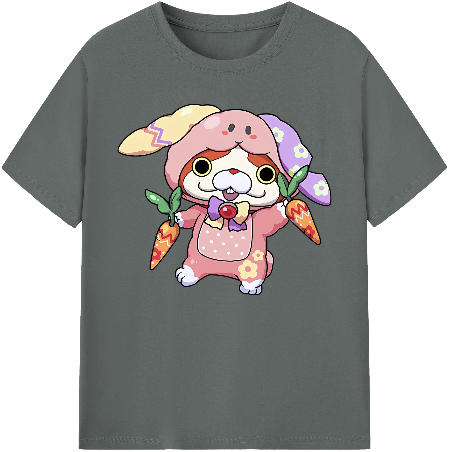 （画像用） 妖怪ウォッチ Yo-kai Watch 綿100％ メンズ半袖Tシャツ｜肌触りやわらか＆通気性